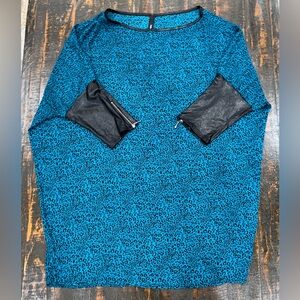 Cheetah Print Tunic Style Blouse